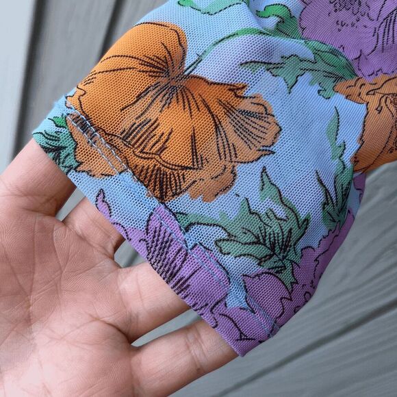 Veronica Beard Myrna Ruched Floral Tulle Top SZ 4 – Retail $348 - Picture 5 of 10